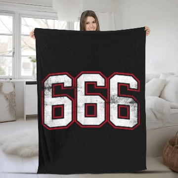 Discover 666 The Number of The Beast Fleece Blankets