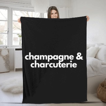 Discover Champagne And Charcuterie- Sunday Brunch- Hostess Fleece Blankets