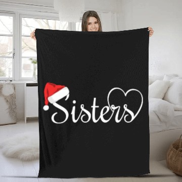 Discover I Love My Sister Cute Sister Christmas Fleece Blankets