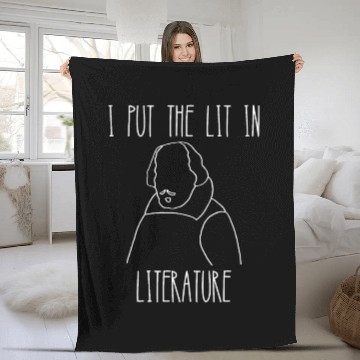 Discover Funny english literature teacher slogan Fleece Blankets
