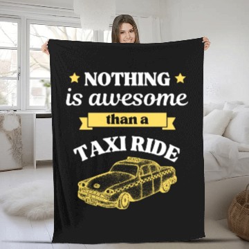 Discover Taxi Ride Old Car Lover Fleece Blankets