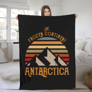 Discover Sun And Glaciers Antarctica Fleece Blankets