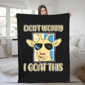 Discover Don't Worry I Goat This 2 Fleece Blankets