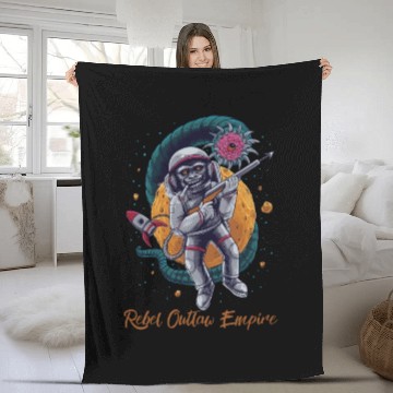 Discover Rebel Outlaw Empire - Rebel Monkey Fleece Blankets