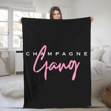 Discover Champagne Gang Fleece Blankets