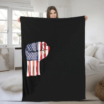 Discover American Pride America US Flag Grown American Fleece Blankets