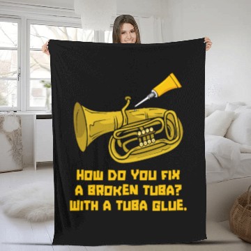Discover Music Teacher Funny Fleece Blankets