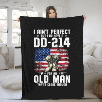 Discover US Army DD-214 American Flag Fleece Blankets