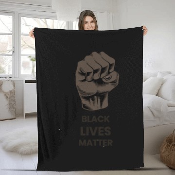 Discover BLACK LIVES MATTER Fleece Blankets