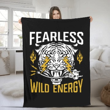Discover Fearless. Wild energy. Fleece Blankets