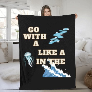 Discover Embracing the Jellyfish Mentality Fleece Blankets