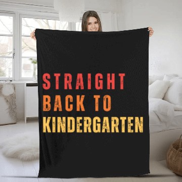 Discover Kindergarten Teacher Back to School Retro vintage Fleece Blankets
