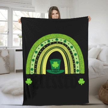 Discover Blessed St Patricks Fleece Blankets
