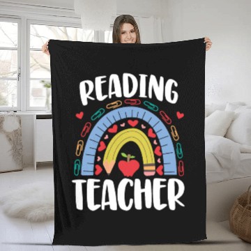 Discover Reading Teacher Fleece Blankets