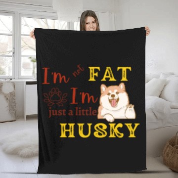 Discover Husky Vibes: Embracing Body Positivity Fleece Blankets