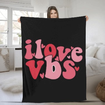 Discover I Love VBS Crew Vacation Bible School Teacher Fleece Blankets