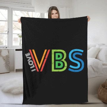 Discover I Love VBS Vacation Bible School Crew Church Fleece Blankets
