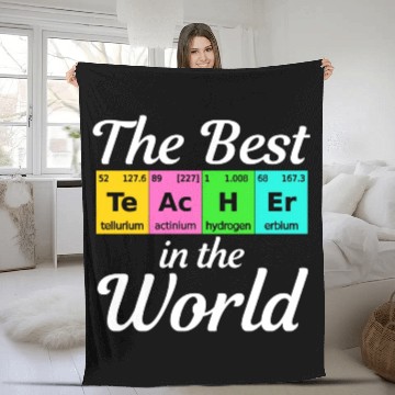 Discover The Best Teacher Science Chemistry Biology Physics Fleece Blankets
