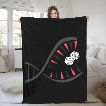 Discover Backgammon DNA Piranha - Unique Board Game Design Fleece Blankets