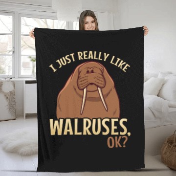 Discover Walrus Walruses Walrus Lover Fleece Blankets