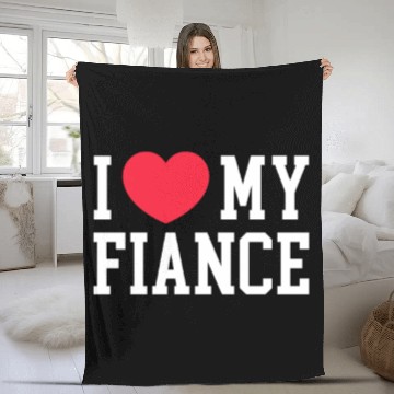 Discover I Love My Fiance Fleece Blankets