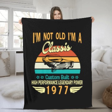 Discover Happy Birthday Born In 1977 I m Not Old I m A Fleece Blankets