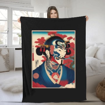 Discover Yakuza Warriors of the Edo Night Fleece Blankets