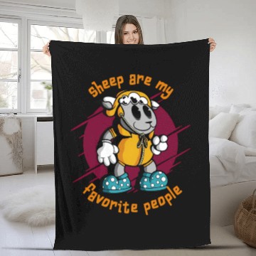 Discover Sheep Are My Favorite People Farm Goat Livestock Fleece Blankets