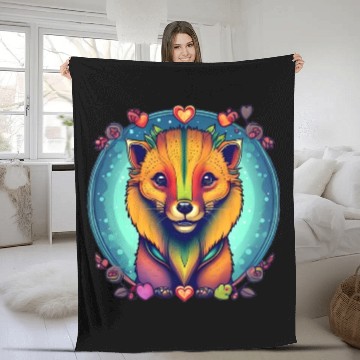 Discover Mongoose Design Watercolor Style Fleece Blankets