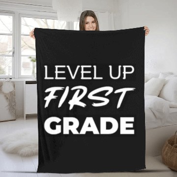 Discover Back to School Fleece Blankets Level Up 1st
