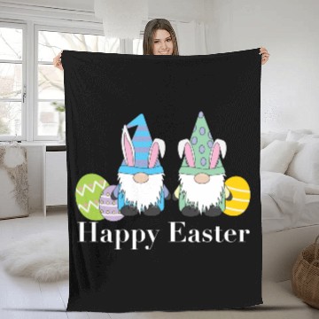Discover Gappy Easter Garden Gnomes Fleece Blankets