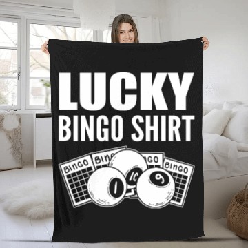 Discover Lucky Bingo Fleece Blankets Prize Winner Gift
