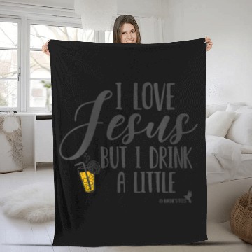 Discover Christian I Love Jesus But I Drink A Little Fleece Blankets