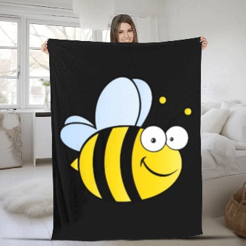 Discover Bumble Bee Fleece Blankets