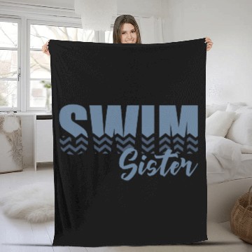 Discover Swim Sister Fleece Blankets