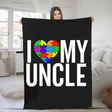 Discover I Love my Uncle Fleece Blankets