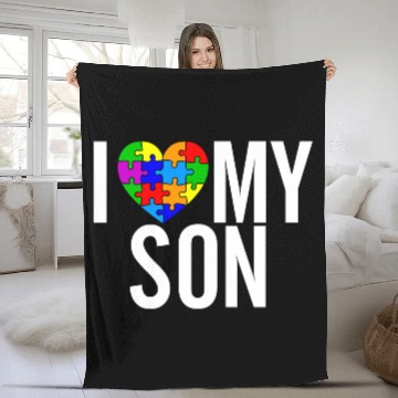 Discover I Love my Son Fleece Blankets