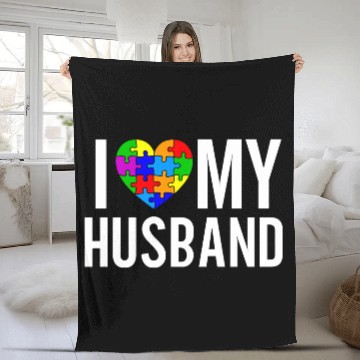 Discover I Love My Husband Fleece Blankets