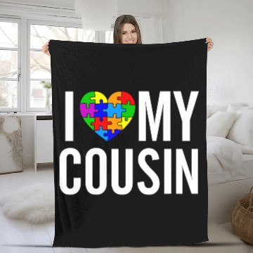 Discover I Love My Cousin Fleece Blankets