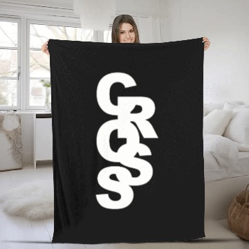 Discover Cross Country Running Stacked Font Play Stylishs, Fleece Blankets