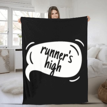 Discover High School Running Fleece Blankets, Runnerâs High, Unis