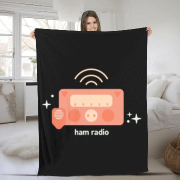 Discover Ham Radio Fleece Blankets