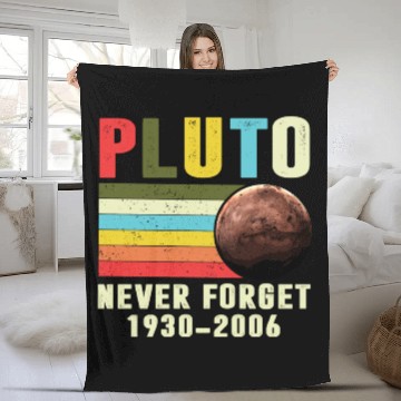 Discover Pluto Never Forget 1930 2006 Fleece Blankets