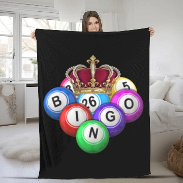Discover Bingo King Balls 2 Fleece Blankets