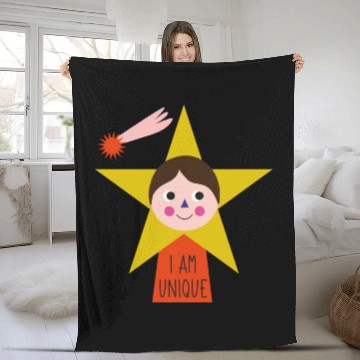 Discover I Am Unique Words Of Affirmation Birthday Fleece Blankets