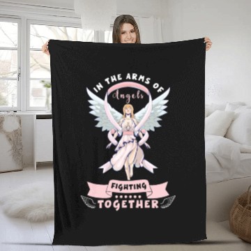 Discover Breast cancer Awareness Support Survivors Pink Fleece Blankets
