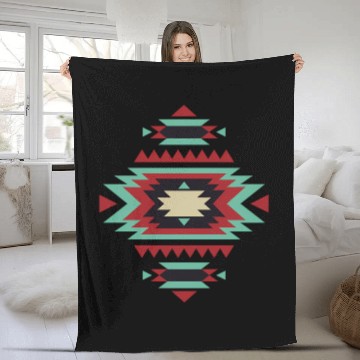 Discover Southwest Native American Tribal Indian Fleece Blankets