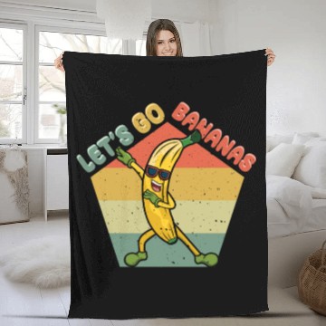 Discover Dabbing Funny Banana Meme Let Us Go Banana Fleece Blankets