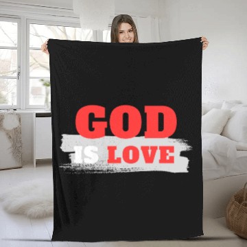 Discover God is Love - Christian Fleece Blankets - Church Tees