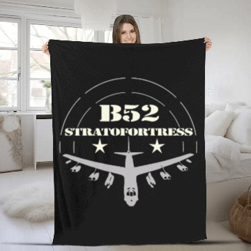 Discover US BOMBER B 52 Fleece Blankets